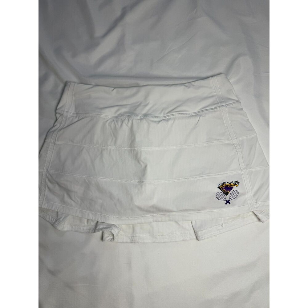 Lululemon White Tennis Skirt with Wildcats logo